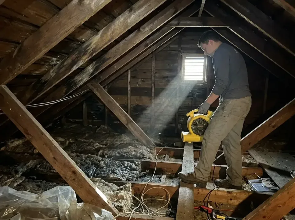 attic-water-damage-drying-proc-007 — frequently asked questions, Emergency Water Extraction & 24/7 Flood Response in Gearhar…